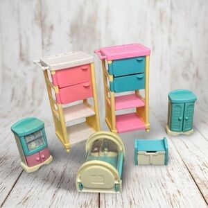 🪸 5/25 Mattel Doll House Nursery Furniture Toys | Fisher Price